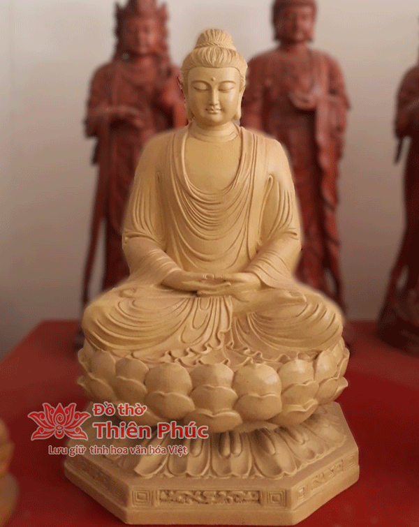 Tượng phật thích ca gỗ mít