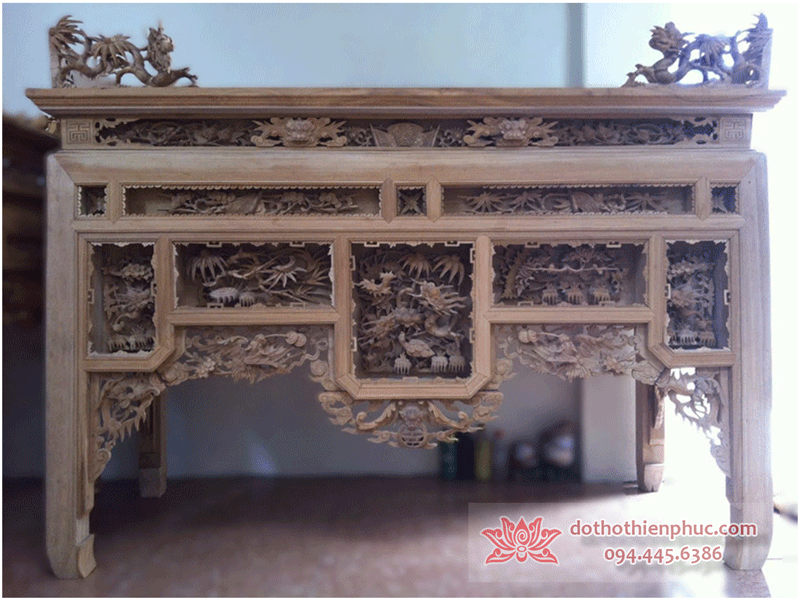 Bàn Thờ Ô Xa Gỗ Dổi