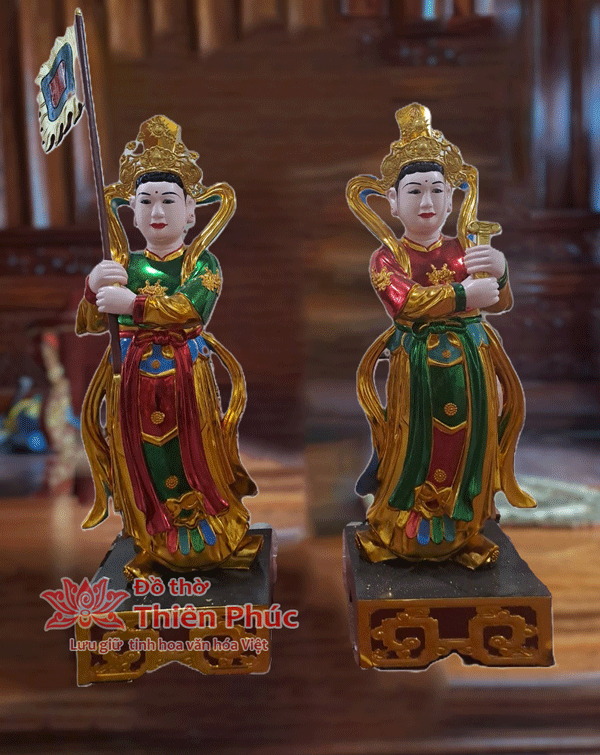 Tượng nhị vị vương cô nhà trần