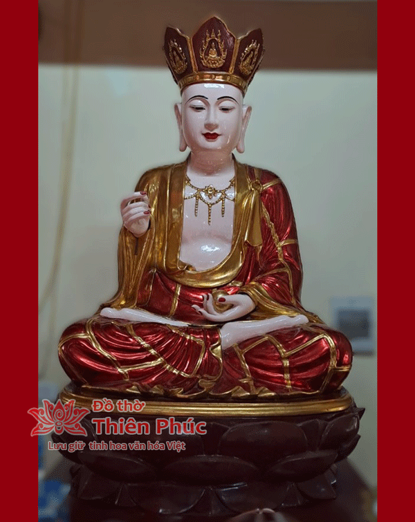 tuong-dia-tang-bo-tat-go-mit Tượng Địa Tạng Vương Bồ Tát Ngồi Gỗ Mít